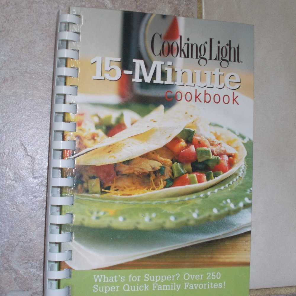 EUC Cooking Light 15-Minute Cookbook hardcover 288